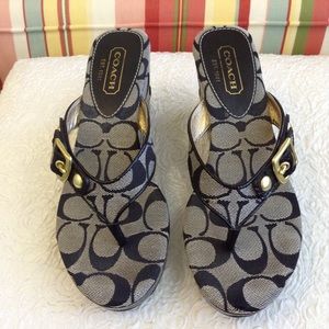 Coach Slip-on Wedges